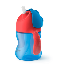 Vaso con Pajita y Asas Philips Avent Azul/Rojo