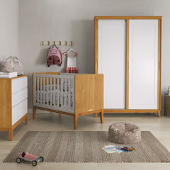 Cómoda 6 Cajones Matic Nature Clean Laq. Freijo/Blanco Soft/Eco Wood