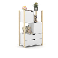 Armario Organizador Matic Kids Liv Laq. Blanco Soft/Natural