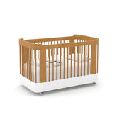 Cuna Evolutiva 3 en 1 Matic Nido Laqueado Freijo Blanco Soft Eco Wood