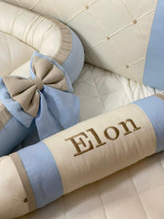 Kit de Cuna Clasico Toyana Personalizado Con Nido