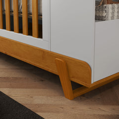 Cuna Matic Maxx Laqueado Blanco Soft/Freijo/Eco Wood
