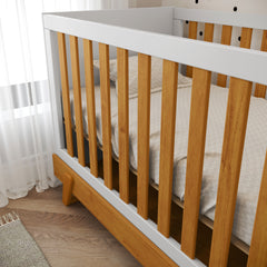 Cuna Matic Maxx Laqueado Blanco Soft/Freijo/Eco Wood