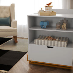 Cuna Matic Maxx Laqueado Blanco Soft/Freijo/Eco Wood