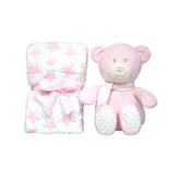 Set De Regalo Buba Manta + Peluche Rosa