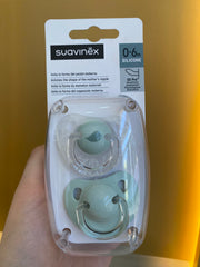 Paquete con 2 Chupetes Anatómicos Suavinex SX Pro 0-6m Verde