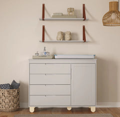 Cuna Zupy New y Comoda Zupy Clean Gris/Natural