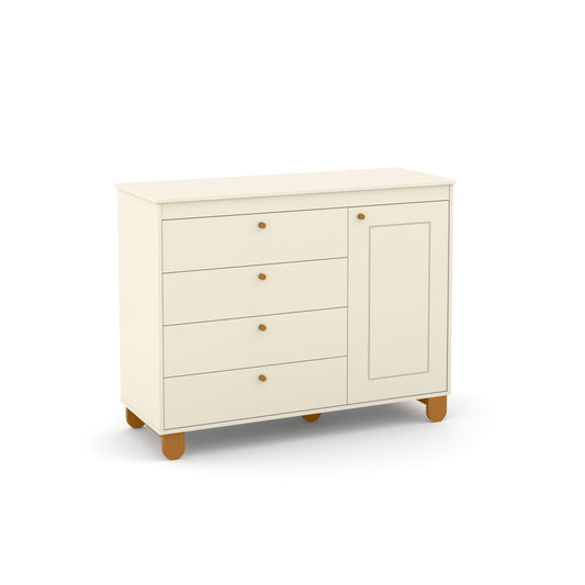 Cómoda Matic Zupy Laq. Off White/Eco Wood