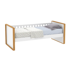 Cama Niñera Matic Tutto Laqueado Freijo Blanco Soft