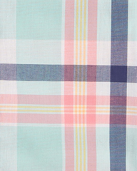 Carter's - Conjunto con 2 piezas Camisa y shorts cuadros