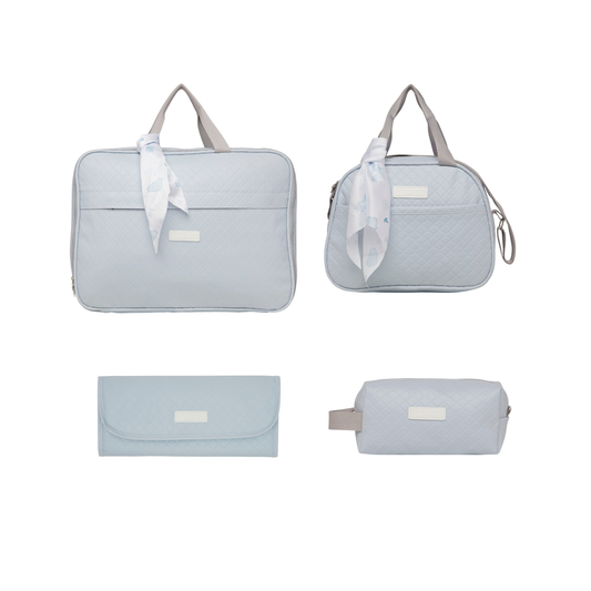 Combo Amigos Del Bosque Maleta + Bolso Mediano + Necessaire + Cambiador (4 piezas)