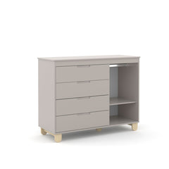 Cómoda Matic Zupy Clean Laq. Gris/Natural