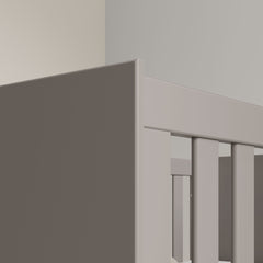 Cuna Matic Zupy New Laqueado Gris/Natural