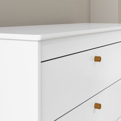 Comoda con 4 cajones Matic Zupy Laq. Blanco Soft/Eco Wood