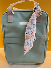 Mochila Maternidad Mediana Arco Iris Verde