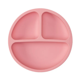 Plato de Silicona Buba con Divisiones y Ventosa Rosa