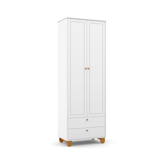 Ropero 2 Pts Matic Zupy Laq. Blanco Soft/Eco Wood