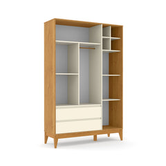 Ropero 3 Pts Matic Nature Clean Laqueado Freijo Off White Eco Wood