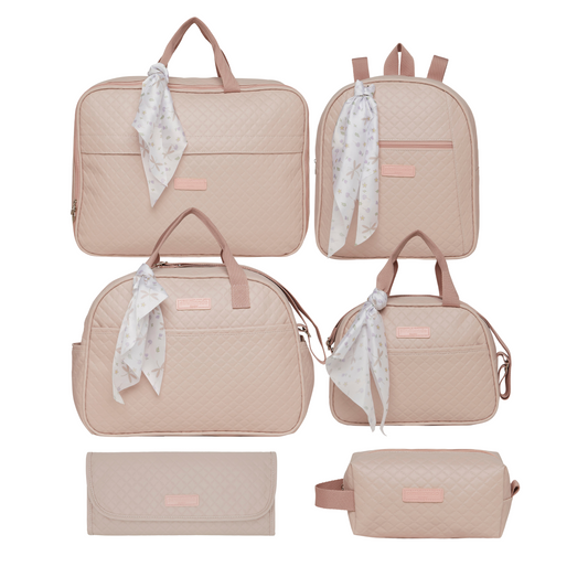 Kit Jardín Encantado Maleta + Bolso Grande + Bolso M + Mochila + Necessaire + Cambiador