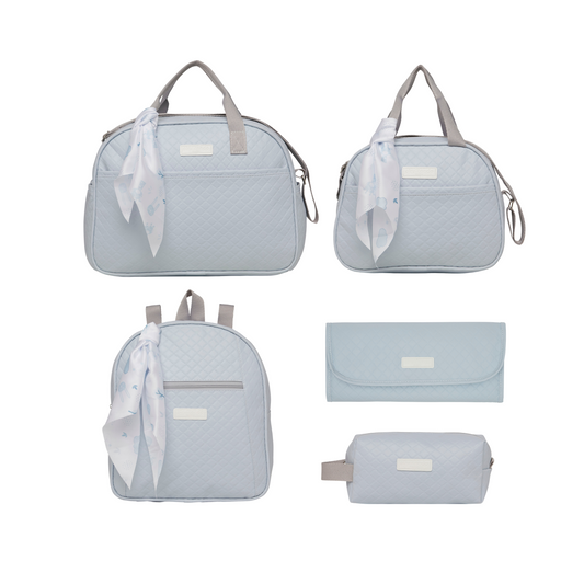 Kit Amigos Del Bosque Bolso Grande + Bolso Mediano + Mochila + Necessaire + Cambiador