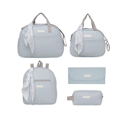 Kit Amigos Del Bosque Bolso Grande + Bolso Mediano + Mochila + Necessaire + Cambiador