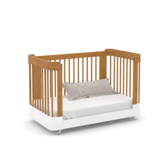 Cuna Evolutiva 3 en 1 Matic Nido Laqueado Freijo Blanco Soft Eco Wood