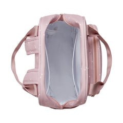 Mochila Maternidad Con Bolsillo Térmico Motitas Rose