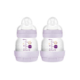 Set con 2 Biberones Anticolicos Easy Start 130ml Lila 0m