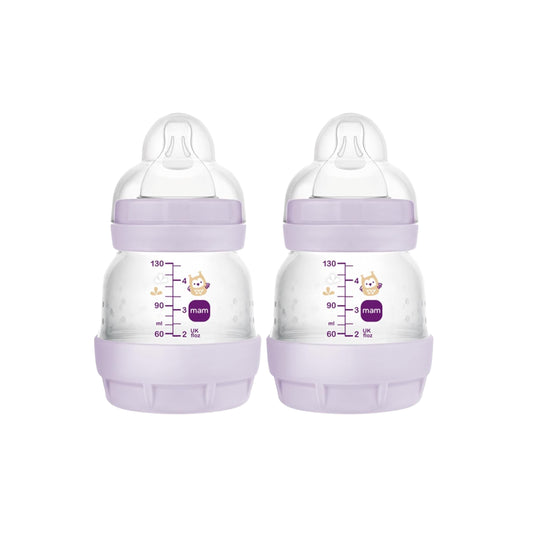 Paquete con 2 Biberones Easy Start 130ml Lila (0m)