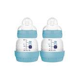 Set con 2 Biberones Anticolicos Easy Start 130ml Azul 0m