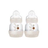 Set con 2 Biberones Anticolicos Easy Start 130ml Beige 0m