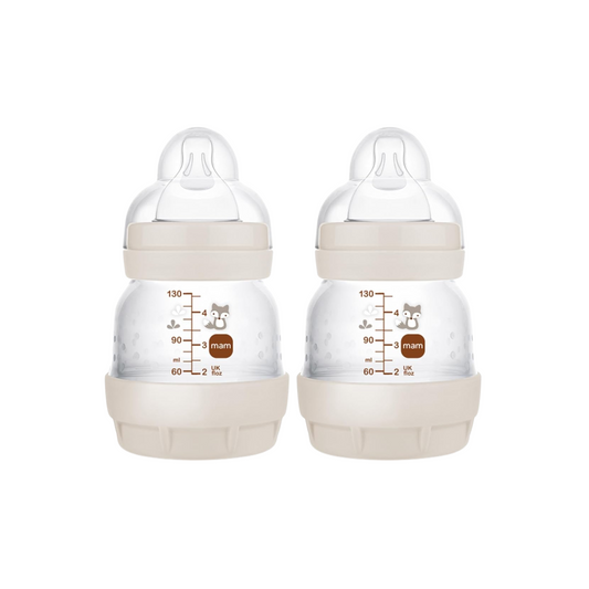 Paquete con 2 Biberones Easy Start 130ml Beige Neutro (0m)