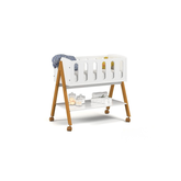 Mini Cuna Matic Liv Laq. Blanco Soft/Eco Wood