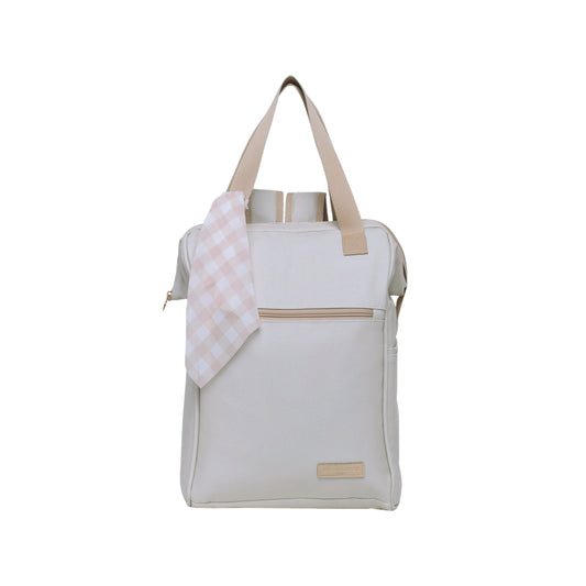 Mochila Maternidad Grande Encanto Marfil