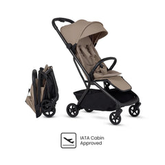 Kit Carrito Nia + Moises Plegable Silver Cross Champagne Beige