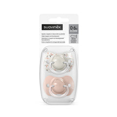 Paquete Con 2 Chupetes Suavinex SX Pro Birdies Rosa 0-6M