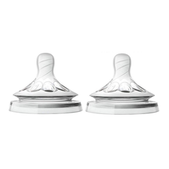 Paquete con 2 tetinas Avent Natural First Flow (0M+)