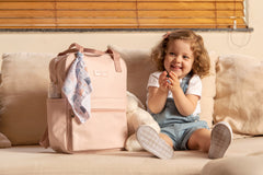 Mochila Maternidad Mediana Arco Iris Rosa