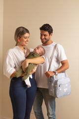 Bolso Maternidad Mediano Fondo Del Mar Azul