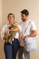 Bolso Maternidad Mediano Fondo Del Mar Azul