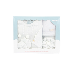 Salida de Maternidad Enterizo Blanco Liso