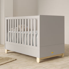 Cuna Zupy New y Comoda Zupy Clean Gris/Natural