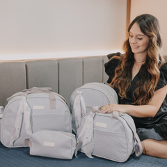 Kit Amigos Del Bosque Bolso Grande + Bolso Mediano + Mochila + Necessaire + Cambiador