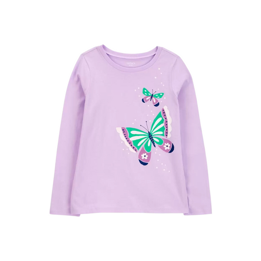 Carter's - Blusa con mangas largas "Mariposas"