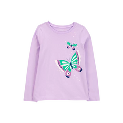 Carter's - Blusa con mangas largas "Mariposas"