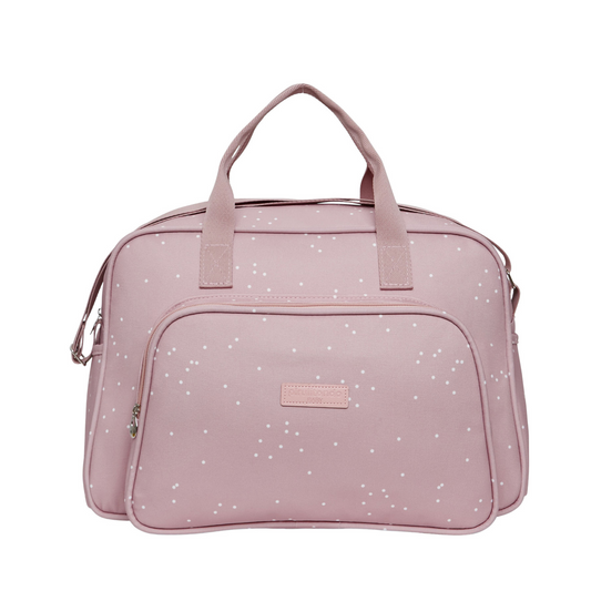 Bolso Maternidad Grande Motitas Rose