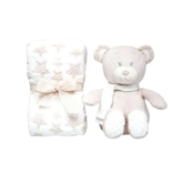 Set De Regalo Buba Manta + Peluche Rosa Beige