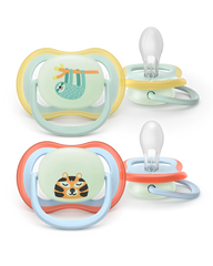 Paquete con 2 chupetes Ultra Air 0-6M