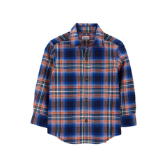 Carter's - Camisa cuadriculada de mangas largas