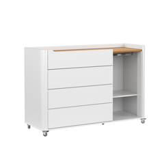 Cómoda Matic Nido Laqueado Blanco Soft Freijo